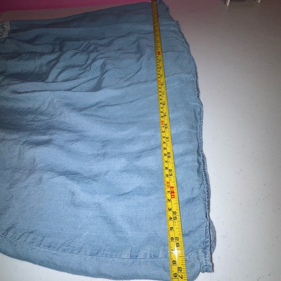 Old Navy Light Blue Midi Dress with White Embroidery - Picture 6 of 9